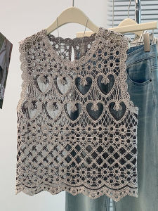 AIYITI | Lace Crochet Sheer Mesh Womens Top