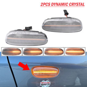 1Pair Flashing Dynamic LED Side Marker Turn Signal Light For Subaru Impreza GC GM GF 1993-2001