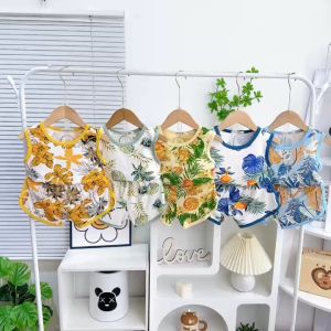 Bộ ba lỗ sát nách Thun Lạnh MINKY MOM họa tiết đi biển Mềm Mịn Thoáng Mát Thoải Mái Hàng Chuẩn Đẹp Cho bé trai/ gái từ 8-26kg