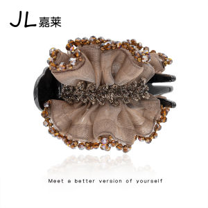 Elegant Womens Hair Clip Fashionable Bun Hair Accessory Stylish Back of Head Hair Clip Half up Half down Hair Decoration