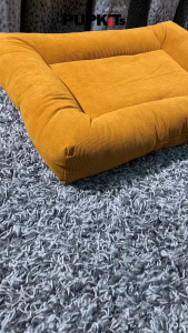 Corduroy Pet Bed for Dogs & Cats Scratch-Resistant Soft & Washable | Comfortable Pet Sleeping bed
