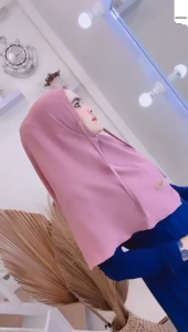 TERBARU! Hijab Instan Non Pet Pake Tali Kode ASTI-M Bahan Kringkel Premium By Ory AjeZas Collection