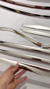 Nẹp Viền Chân Cong Kính Inox Xe Huyndai Stargazer 2023 Mẫu Inox Sáng Bóng Cao Cấp