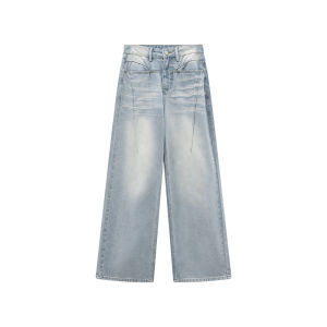 NIHAOKANONG | Quần Jeans Ôm Cao Cổ Phong Cách Hè Retro