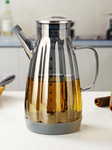 Home Use Large Capacity Glass Wine Bottle Male Style with Scale Handmade Glass Liquor Jug Double Yi Jin Glass Alcohol Bottles