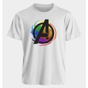 The Avengers Marvel Mens and Womens Summer American Style Spring and Autumn New Oversized Casual Classic Short-sleeved
