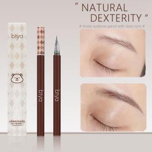 【One Stroke for Multiple Uses】Water Eyebrow Pencil Natural Colour Development Very Fine Rooted Natural Wild Eyebrow Waterproof Not Easy To Smudge Newbie Female极细水眉笔