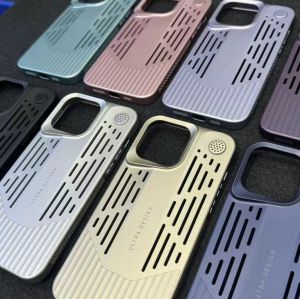 Kiểu sợi carbon mạ điện mới cho iPhone 12 13 14 15 16Promax hương thơm Vỏ làm mát sóng