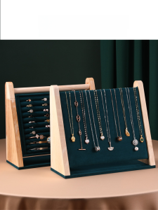 Beveled Ring Display Rack Stud Earrings Earring Storage Shelf Necklace Stand Jewelry Rack Bracelet Jewelry Display Props