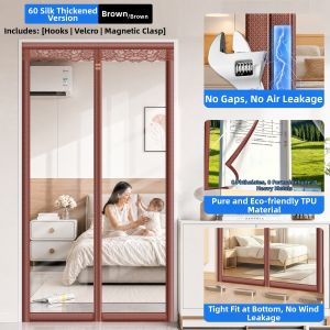 SHULIAN | No-Drilling Windproof Insulating Curtain