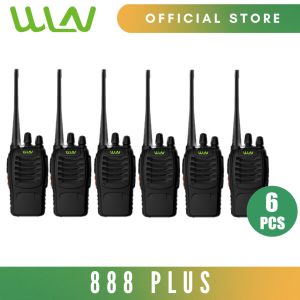 WLN 888plus 5W 16 Channel UHF 400-470MHz Two-Way Walkie Talkie Radio -SET OF 6