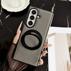 Luxury Magnet Rotating Magnetic Stand Leather Phone Case For Samsung Z Fold 8 Ultra 7 6 5 4 3 5G Shockproof Bumper Armor Cover