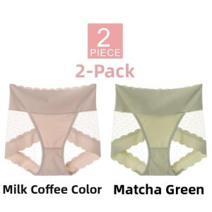 TIANZHIYI | High Waist Lace Underwear Panties Cotton Crotch Invisible No Mark Summer Tummy Control Butt Lift Flat Brief