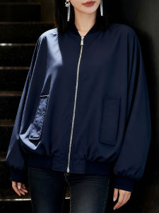 XIYUQI | Fashion Slim Casual Dark Blue Cotton Zipper Jacket