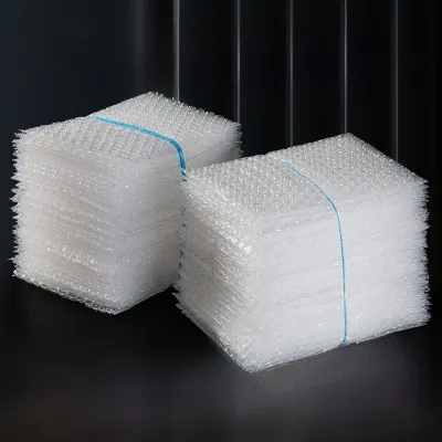 Transparent Double-Sided Mini Bubble Bag Shockproof Anti-Collision Self-Sealing Foam Packaging Film for Electronics Glass Jew...