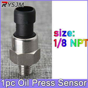 RYSJM | 1pc Oil Press Sensor M12x1.5 M12 M14*1.5 M15 1/8NPT Pressure Transducer Transmitter Sensor Stainless Steel Oil Air Press