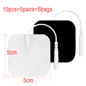 TENS Unit Replacement Pads Self Adhesive Latex Free Premium Reusable Electrode Pads Use 2mm Pin Connector Lead Wires Patches