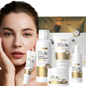 Bộ Dưỡng Da Phục Hồi Ốc Sên 5 Món Dành Cho Nữ Cấp Ẩm Sâu Chống Lão Hóa Làm Mờ Quầng Thâm Mắt Làm Mềm & Mịn Da