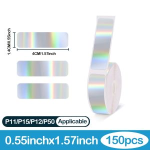 Marklife self-adhesive circular white transparent solid color printer thermal label suitable for P50/D100/D200 printers