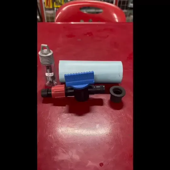 วาล์วเทปน้ำพุ่ง PVC 25 มม. พร้อมลูกยาง