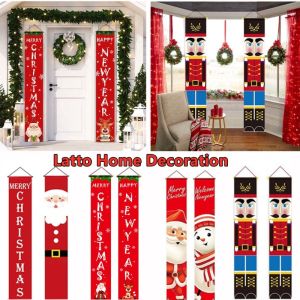 2PCs Merry Christmas Banner 2024 Merry Christmas and Happy New Year Banner Christmas Decor