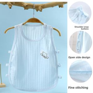Summer Lightweight Cotton Baby Vest 2 Pieces