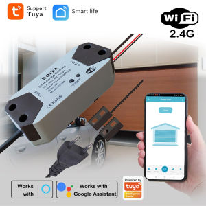Smart Garage Door Opener Controller EU plug Work with Alexa Echo Google Home SmartLife Tuya App Control No Hub Required