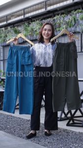 Celana Kulot Remi Palazzo Cargo Kekinian