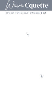 One Set 3in1 Casual Wanita Bella Square Cream & Sweater Rajut Pita & Celana jeans Snow blue 33A