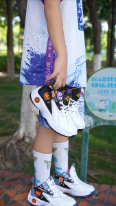 New Fashion basketball shoes for kids boy high-top rubber basketball shoes for kids size 28-40