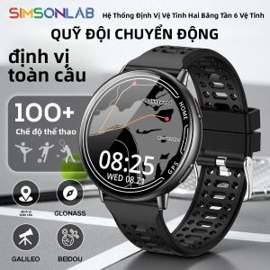 Đồng Hồ Thông Minh GPS Tinh Tế Dành Cho Nam Và Nữ Hỗ Trợ Cuộc Gọi Không Dây BT Chống Nước IP68 Màn Hình Cảm Ứng 1.39 Inch Theo Dõi Nhịp Tim Thiết Bị Theo Dõi Thể Thao Ngoài Trời