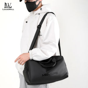 Louiswill กระเป๋าถือกระเป๋าออกกำลังกายกระเป๋ากระเป๋าสะพายบ่าความจุขนาดใหญ่สำหรับผู้หญิงผู้ชายกระเป๋ากระเป๋ากันน้ำแนวสปอร์ตแบบแยกแห้งและเปียกสำหรับกระเป๋าออกกำลังกายกระเป๋าท่องเที่ยวแฟชั่น