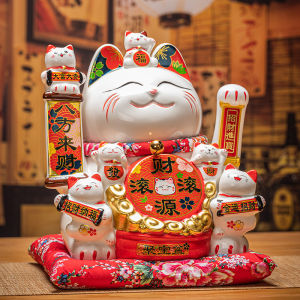 Automatic Waving Maneki Neko Statue Big Size