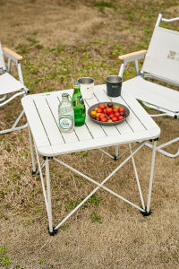 MOBI GARDEN Outdoor Camping Aluminum Folding Table Square Portable Lightweight Picnic
