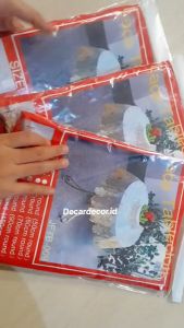 Taplak Meja Bulat Bundar PVC Mewah Taplak Bulat Silver Gold Mewah Diameter 70 Cm