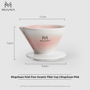 Muvna | V60 Ceramic Drip Non-folding Coffee Filter Cup