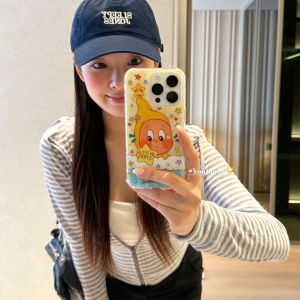 Cute Healing Star Person Hat Phone Case Full Cover Byri Park Apple 16 pro Max 15 pro Max 14 pro Max Silicone Protective Cover for Women