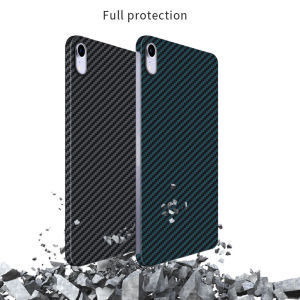 In stockCase for Apple iPad Mini 6 8.3 Inch & Mini 7 Real Aramid Carbon Fiber Anti-explosion Tablet Protective Cover Protection Shell