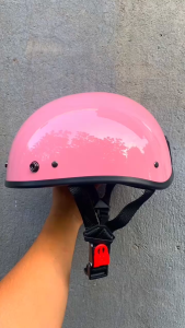 [ MÀU HỒNG BÓNG - CAO CẤP ] Mũ Bảo Hiểm nửa Đầu Nón Bảo Hiểm 1/2 Đầu CỰC NGẦU