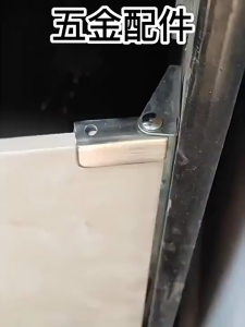 Stainless Steel No Drill Frameless Tempered Glass Cabinet Hinge and Magnetic Touch Top Bottom Pivot