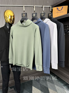 Mens Pure Color Hoodie Sweatshirt Training Clothes Quick Dry Comfortable Skin-Friendly Loose Fit Versatile Autumn Outerwear