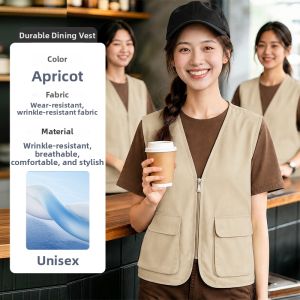 Customizable Comfort Work Vest for Cafes and Restaurants