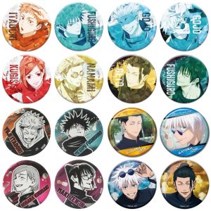 58mm Game Jujutsu Kaisen Hidden Inventory Geto Suguru Kugisaki Nobara Cosplay COSTUME Badge Pin SPTE Tinplate Brooch Prop Gilf