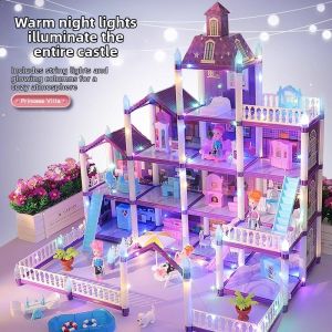JIANLEXI | Princess Doll Dress-up Set Deluxe Castle