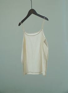 Original Cotton Linen Beige Strap Dress Pure Cotton Vest Dress Mid-Length Base Layer Top Anti-Light Inner Wear Commute Style