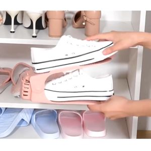 Đế Để Giày Dép 🌟 Giá Để Giày Hình Mỏ Vịt Khay Đựng Giày Tuỳ Chỉnh Độ Cao Tiết Kiệm Không Gian ESTLA