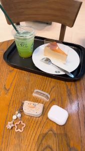 MIRROR CASE เคสหูฟังเคสใสสกรีนลายLABUBU สำหรับ Airpods 1/2  Airpods 3/Gen3 Airpods pro pro2