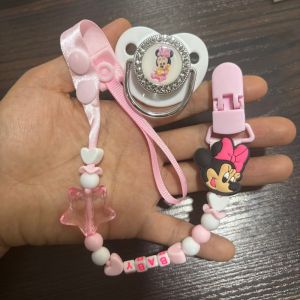 Disney | Baby feeding pacifier  Male baby / Female baby silicone pacifier  Cartoon soothing pacifier clip for newborns  Pacifier Cartoon