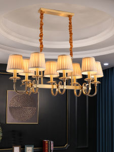 High-end American Style Solid Copper Chandelier