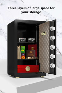Digital Depository Fireproof Safe Box Jewelry Home Hotel Lock Keypad Black Digital Safety Security Box 2025 Brand New Safe Electronic Digital Safety Vault